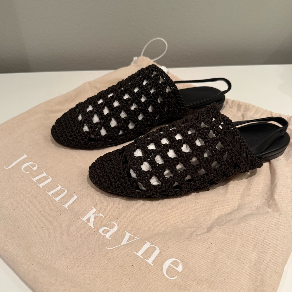 JENNI KAYNE - Crochet Jules Mule - chocolate - 36